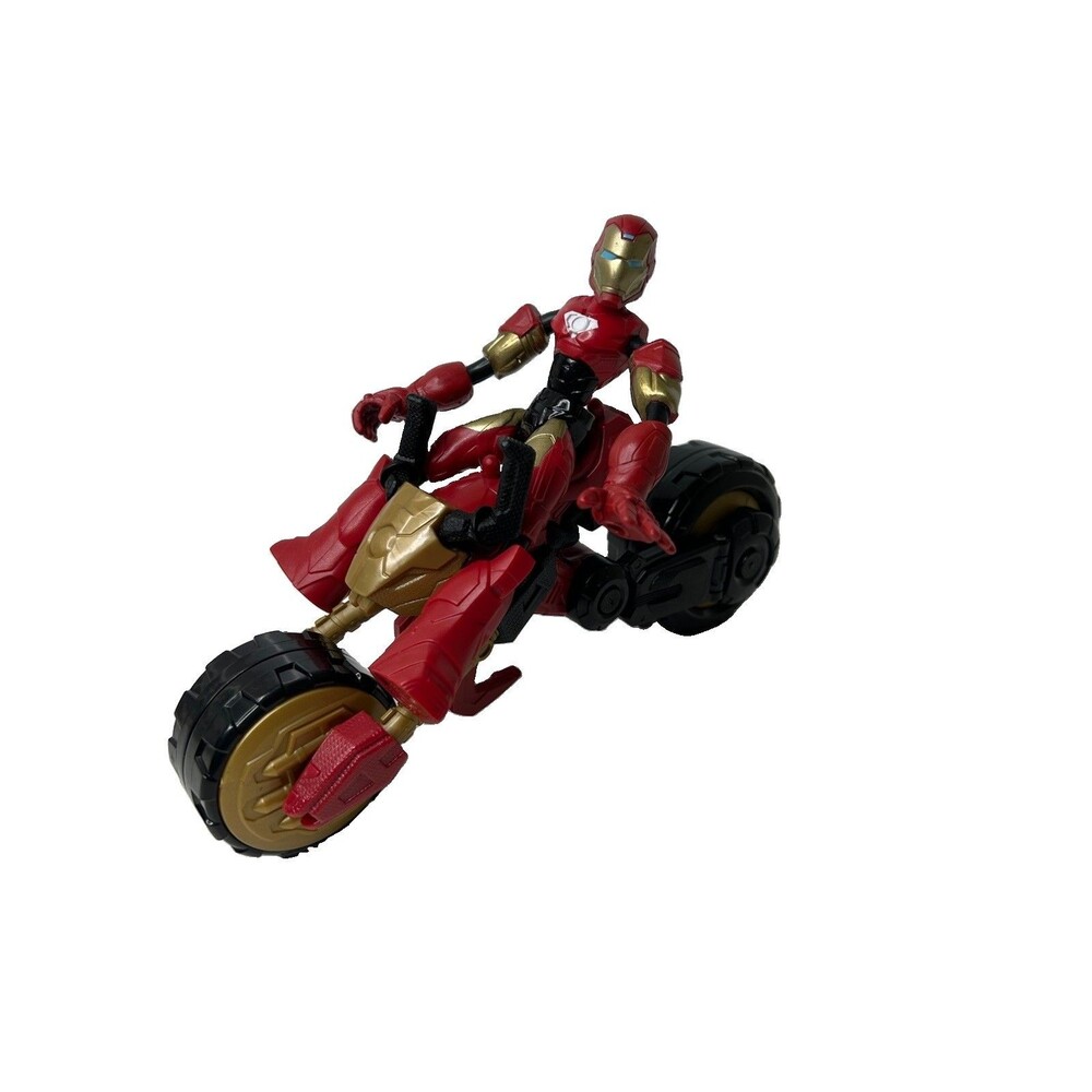 Marvel Bend and Flex, Flex Rider Iron Man Action Figure and 2-In-1 Motorcycle